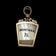 10K Gold & Chalcedony Royal Arch Mason Keystone Fob / Pendant "Montana 16"