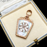 10K Gold & Chalcedony Royal Arch Mason Keystone Fob / Pendant "Montana 16"
