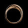 14K Rose Gold Split Shank Chocolate Brown & White Natural Diamond Bypass Ring / Band Size 7 1/2