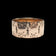 Antique Victorian Era 10K Rose Gold Etched Cigar Band Size 6 1/2