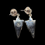 Sterling Silver Sergio Bustamante "Juliet's Passion" Face Stud Earrings
