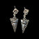 Sterling Silver Sergio Bustamante "Juliet's Passion" Face Stud Earrings