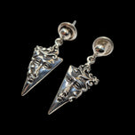 Sterling Silver Sergio Bustamante "Juliet's Passion" Face Stud Earrings