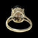 10K Yellow Gold Oval Cut Smokey Quartz Ring Size 8
