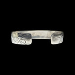 Signed Sterling Silver Northwest / Pacific Coast Native American Haida Cuff Bracelet: Artist Signed