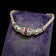 Sterling Silver Wheat Chain Bracelet Enamel Painted Beaded
