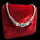 Sterling Silver Wheat / Woven Chain Necklace Enamel & Beaded