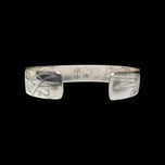 Signed Sterling Silver Northwest / Pacific Coast Native American Haida Cuff Bracelet: Artist Signed