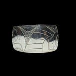 Large Sterling Silver Northwest Coast / Haida / Native American Etched Cuff Bracelet: Eagle