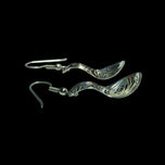 Sterling Silver Northwest Pacific / Haida / Native American Etched Earrings - Norman Dawson