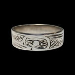 Signed Sterling Silver Haida Northwest Coast Native American Ring Size 6 3/4