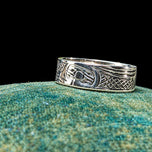 Signed Sterling Silver Haida Northwest Coast Native American Ring Size 6 3/4
