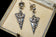 Sterling Silver Sergio Bustamante "Juliet's Passion" Face Stud Earrings
