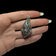 Etruscan Style Sterling Silver Filigree / Open Work Tear-Drop Cage Pendant