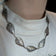 Zina Beverly Hills Designer Sterling Silver Openwork Floral Panel Necklace