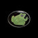 Sterling Silver Oval Enamel Frog Brooch Artist Signed