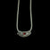 Sterling Silver Sliding Garnet Pendant Woven Chain Necklace