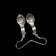 Sterling Silver Northwest Pacific / Haida / Native American Etched Earrings - Norman Dawson