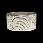 Sterling Silver Haida Northwest Coast Native American Raven / Eagle Ring Size 7 Signed