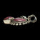 Sterling Silver and Purple Spiny Oyster Peruvian Style Pendant by Victor Yurivilca