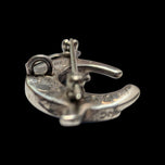 Sterling Silver TSF Earl Plummer Stone Inlay Navajo / Native American Rabbit Brooch / Pendant