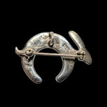 Sterling Silver TSF Earl Plummer Stone Inlay Navajo / Native American Rabbit Brooch / Pendant