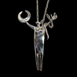 Sterling Silver "Shamaness of the Crescent Moon" Bill Worrell Necklace