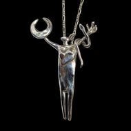 Sterling Silver "Shamaness of the Crescent Moon" Bill Worrell Necklace