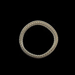 Tiffany & Co Sterling Silver Somerset Mesh Bangle Bracelet 8” Version Xtra Large