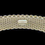 Tiffany & Co Sterling Silver Somerset Mesh Bangle Bracelet 8” Version Xtra Large