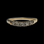 14K Yellow & White Gold Birks 1/4 CT Diamond Engagement Ring & Band Set Size 4 3/4