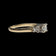 14K Yellow & White Gold Birks 1/4 CT Diamond Engagement Ring & Band Set Size 4 3/4