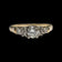 14K Yellow & White Gold Birks 1/4 CT Diamond Engagement Ring & Band Set Size 4 3/4