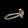 10K Yellow & White Gold Interlocking Double Horseshoe Diamond Chip Ring Size 10 1/4