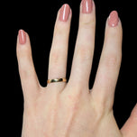 Antique 18K Yellow Gold Victorian Era Band 1878 Birmingham Size 5 3/4