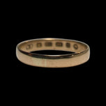 Antique 18K Yellow Gold Victorian Era Band 1878 Birmingham Size 5 3/4