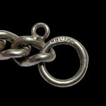 Vintage RB Ltd Victorian Revival Silver Heart Padlock Chain Bracelet