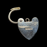 Vintage RB Ltd Victorian Revival Silver Heart Padlock Chain Bracelet