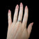 14K White Gold Cathedral Set Natural Diamond Solitaire Engagement Ring W Diamond Flank Accents Size 6 1/4