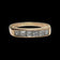 14K / 18K Yellow Gold Bezel Set Diamond Band Size 5 3/4