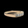 14K / 18K Yellow Gold Bezel Set Diamond Band Size 5 3/4