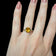 10K Yellow Gold Emerald Cut Synthetic Yellow Sapphire Ring Size 6