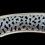 Zina of Beverly Hills Lattice Pattern Modernist Hinge Bangle / Bracelet