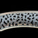 Zina of Beverly Hills Lattice Pattern Modernist Hinge Bangle / Bracelet