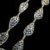 Zina Beverly Hills Designer Sterling Silver Openwork Floral Panel Necklace