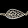 Zina Beverly Hills Designer Sterling Silver Openwork Floral Panel Necklace