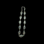Zina Beverly Hills Designer Sterling Silver Openwork Floral Panel Necklace