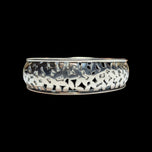 Zina of Beverly Hills Lattice Pattern Modernist Hinge Bangle / Bracelet